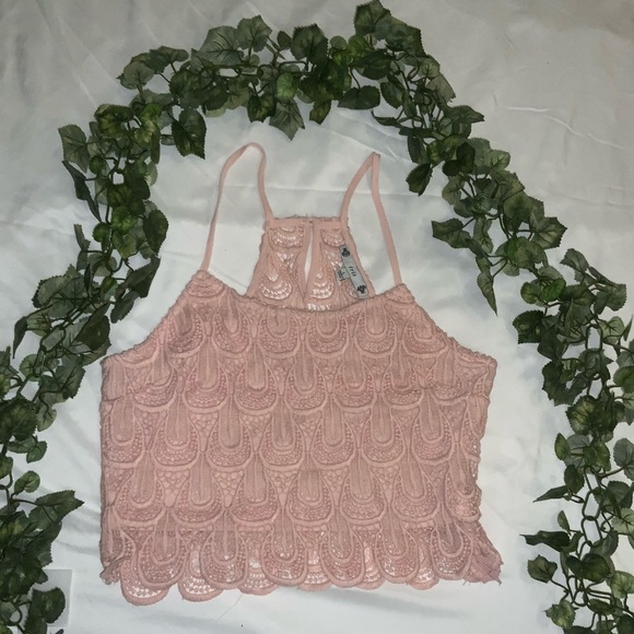 Pink Lace Tank Top - Picture 5 of 6